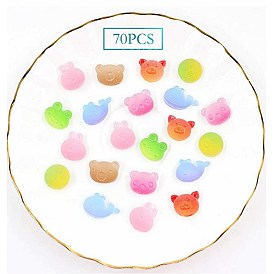 SUNNYCLUE ABS Plastic Cabochons, for DIY Earrings, Pendant Decoration Accessories, Mixed Animal