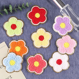 Towel Embroidery Style Cloth Iron on/Sew on Patches, Appliques, Badges, for Clothes, Dress, Hat, Jeans, DIY Decorations, Flower