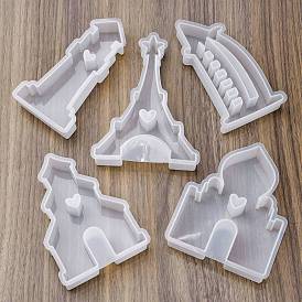 DIY Decorate Silicone Molds, Resin Casting Molds, for UV Resin, Epoxy Resin Craft Making, White