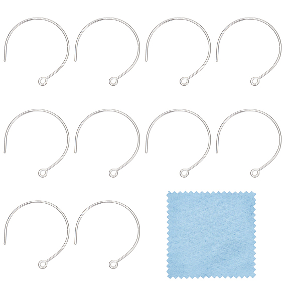 925 стерлингового серебра серьги крюков, проволока для ушей из воздушного шара, с печатью s925