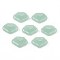 Transparent Spray Painted Glass Pendants, Lock