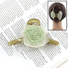 1200Pcs Double-sided Flower Plastic Claw Hair Clip