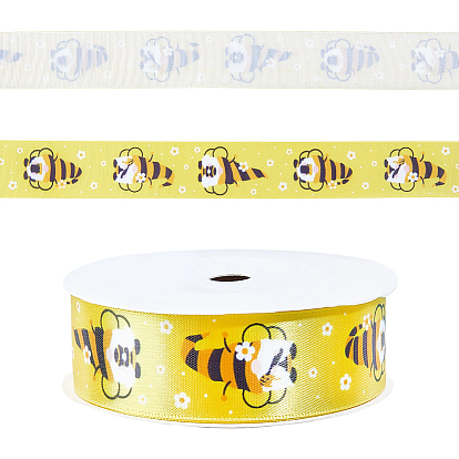 Полиэфирная лента, Пчелы, для аксессуаров для одежды, украшение подарка