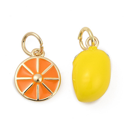 Латунь с эмалевыми подвесками, с целью перехода в кольце, реальный 18 k позолоченный