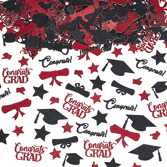 200шт. 2пакеты бумажные конфетти, для оформления выпускного вечера, разнообразные