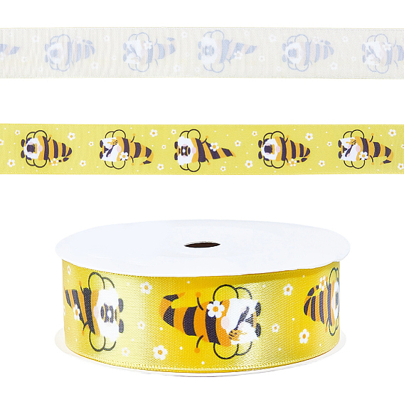 Polyester Ribbon, Bees, for Garment Accessories, Gift Decoration