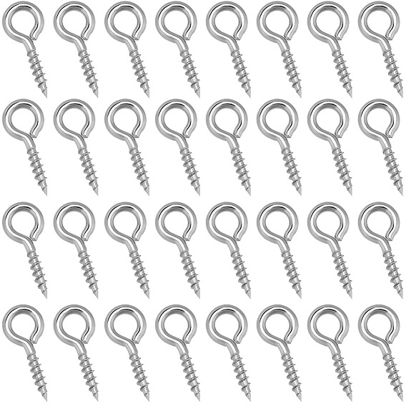 400шт 304 шпильки с проушиной из нержавеющей стали, за половину пробурено бисера