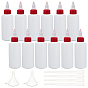 Plastic Glue Bottles, with Mini Transparent Plastic Funnel Hopper, 2ml Disposable Plastic Dropper