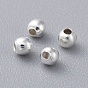 Fer perles d'entretoise, sans cadmium et sans plomb, ronde, 2x2mm, Trou: 1mm