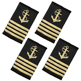 Полиэстеровые погоны для общественной безопасности, пришиваем значки на плечи из фетровой ткани, якорь рисунок