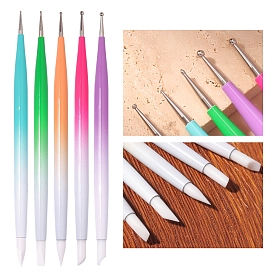 Инструменты для маникюра с силиконовой ручкой