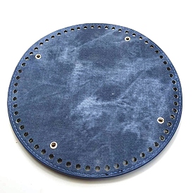 Искусственная кожа и джинсовая ткань вязание крючком сумки дно, плоско-круглые, аксессуары для замены основания формирователя мешков