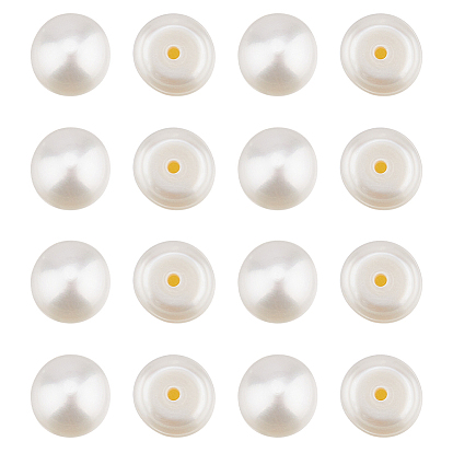 9 пары бусин из натурального культивированного пресноводного жемчуга класса ААА, половине просверлил, полукруглый