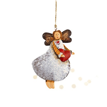 Iron Angel Pendant Decorations, for Christmas Tree Hanging Ornaments