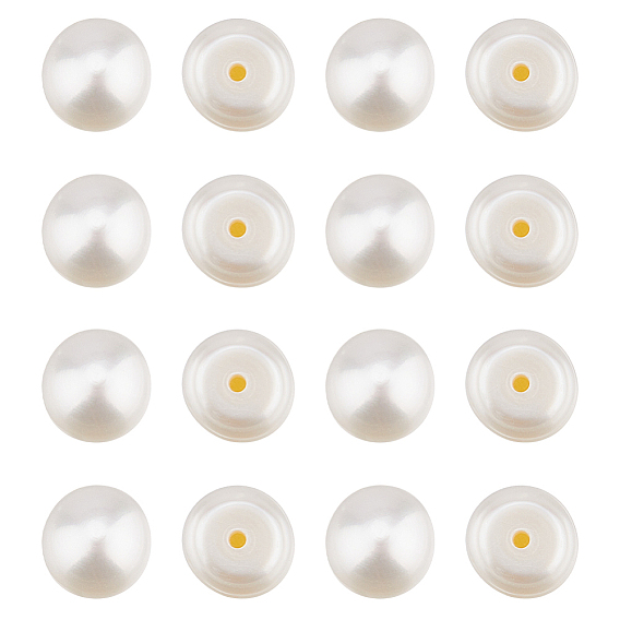 9 пары бусин из натурального культивированного пресноводного жемчуга класса ААА, половине просверлил, полукруглый