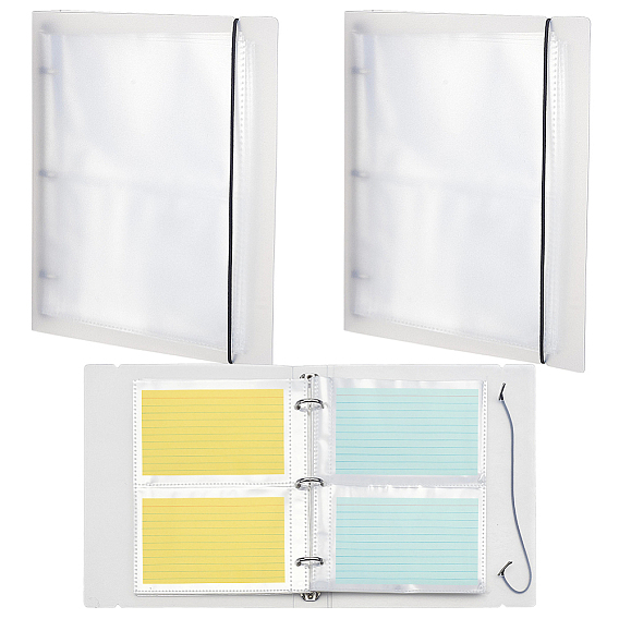 PP Plastic with Iron Loose-leaf File Folders, Rectangle