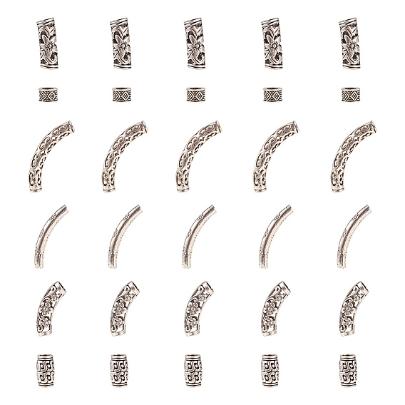 Tibetan Style Alloy Beads, Mix Shapes