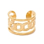 Ионное покрытие (ip) 304 бордюрные цепи из нержавеющей стали образуют открытое кольцо манжеты, широкое полое кольцо для мужчин и женщин