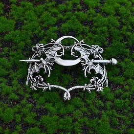 Вилок волос сплава, аксессуары для волос викингов для женщин, летучая мышь