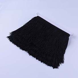 10 Yards Polyester Tassel Lace Ribbon, Fringe Lace Trim, Macrame Ribbon