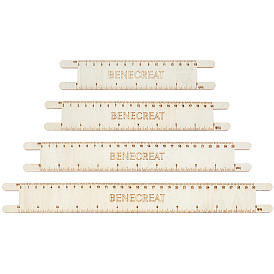 Линейки из плетеного шнура из дерева, инструмент измерения, прямоугольные