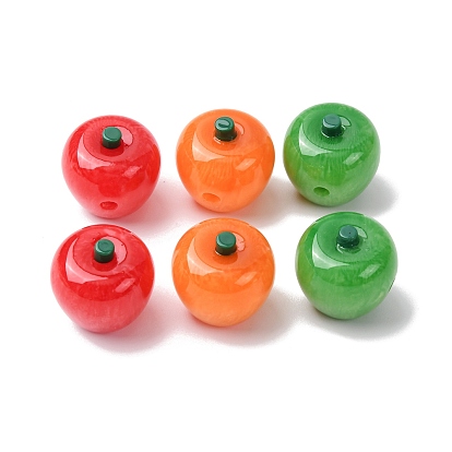 Непрозрачные шарики cmолы, яблоко