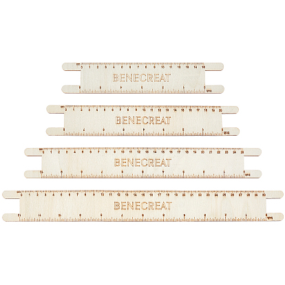 Линейки из плетеного шнура из дерева, инструмент измерения, прямоугольные