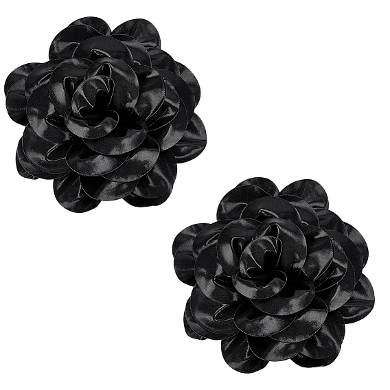 2 шт. атласные броши, цветок