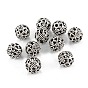 Tibetan Style Alloy Beads, Round