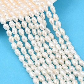 Нити из натурального культивированного пресноводного жемчуга, рис, класс 3