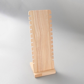 12-слот деревянные ожерелья органайзер стенды, прямоугольные