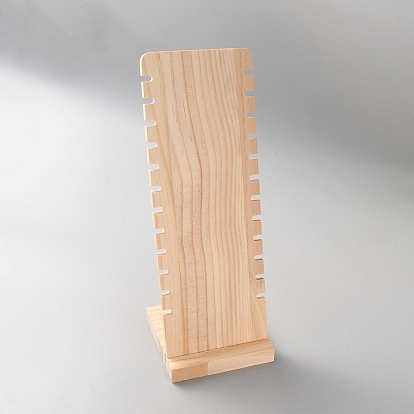 12-слот деревянные ожерелья органайзер стенды, прямоугольные