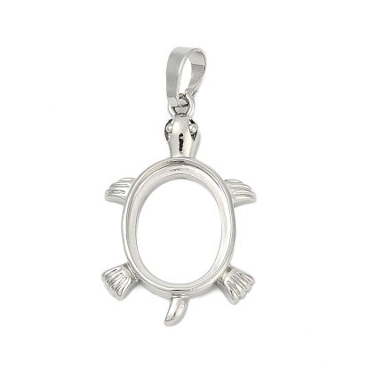 Сеттинги для кулона (кабошонов), латунь , настройки открытой спины, черепаха