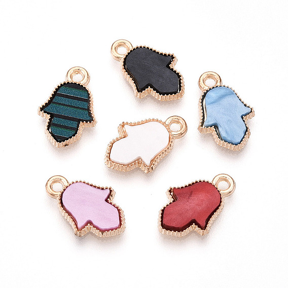 Литые акриловые подвески, hamsa hand charms, без свинца и без кадмия