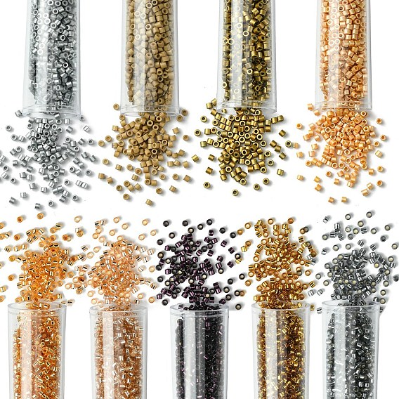 10080шт 9 цвета краска для выпечки стеклянный бисер, цилиндр