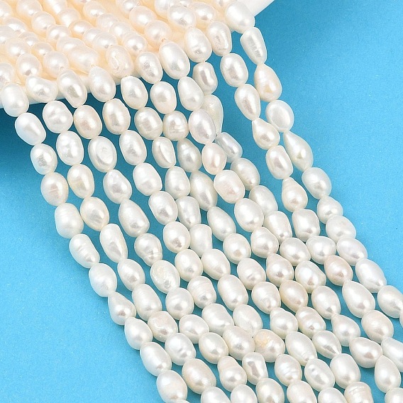 Нити из натурального культивированного пресноводного жемчуга, рис, класс 3