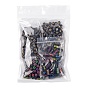 490Pcs Opaque & Craft Style Acrylic Beads, Rectangle, Cube, Mixed Shapes