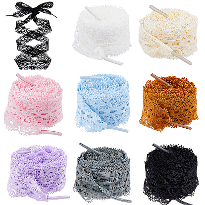 8 пары 8 цветные полиэстеровые шнурки, украшения для обуви