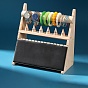Desktop Wood Jewelry Display Rack, Jewelry Stand, with PU Leather, For Hanging Necklaces Earrings Bracelets