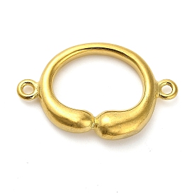 304 Stainless Steel Oval Ring Connector Charms