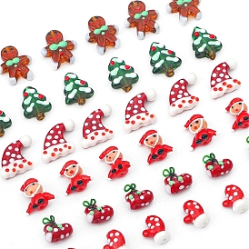 Perlas de murano hechas a mano con temas navideños