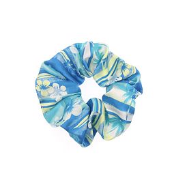 300Pcs Flower Printed Polyester Hair Ties for Girls Women