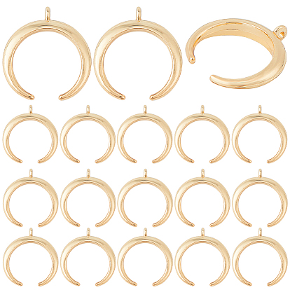 30 подвески из сплава шт., двойной рог / полумесяц