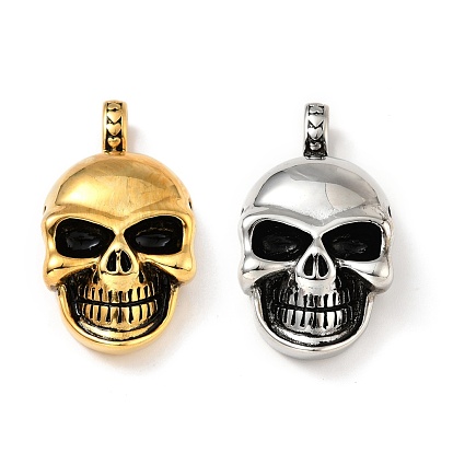 304 Stainless Steel Pendants, Skull