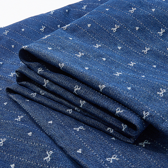 Cotton & Polyester Fabric, for Garment Accessories, Bowknot Pattern