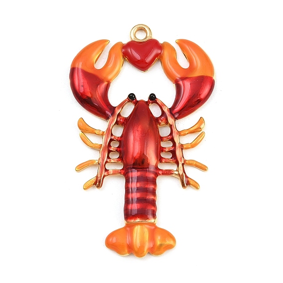 304 эмаль нержавеющей стали большие кулоны, омар