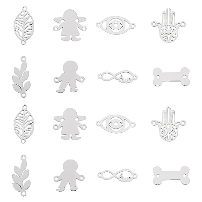 32Pcs 304 Stainless Steel Links Connectors