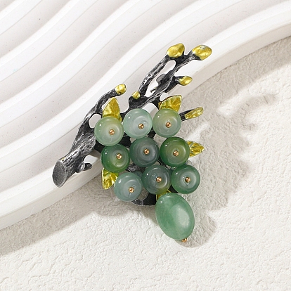 Булавка из виноградной эмали, брошь из сплава стекла для рюкзака