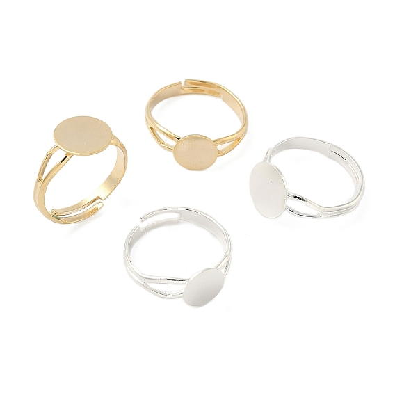 Регулируемое латунное кольцо-подкладку, плоские круглые подносы с основанием в виде кольца для пальцев, стойки покрытие, долговечный, без свинца и без кадмия