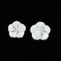 Natural Freshwater Shell Cabochons, Flower
